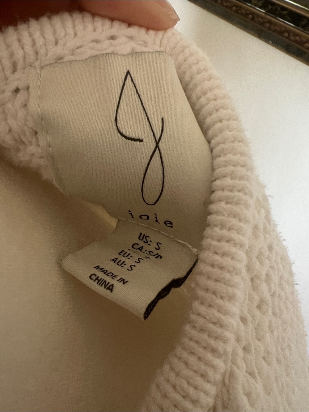 Joie White Textured Knit Button-Front Cardigan - Picture 17 of 17